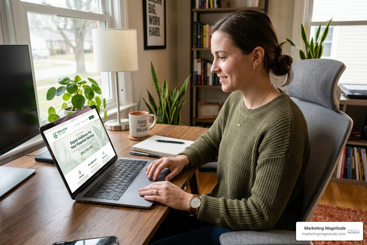 A visitor seeing a unique phone number on a landing page - “Why Call Tracking Alone Can Double Your Marketing ROI” Tie A visitor seeing a unique phone number on a landing page - “Why Call Tracking Alone Can Double Your Marketing ROI” Tie