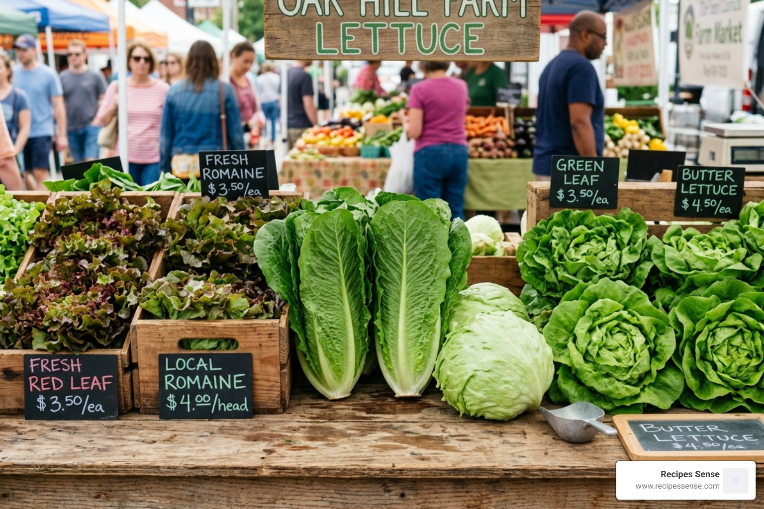 Different varieties of lettuce including romaine and iceberg - alface in english