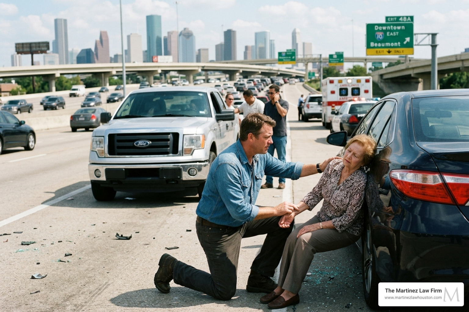 driver checking on another person after a crash - failure to render aid​