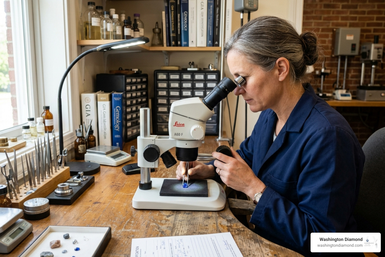 a gemologist at work - local jewelry experts a gemologist at work - local jewelry experts