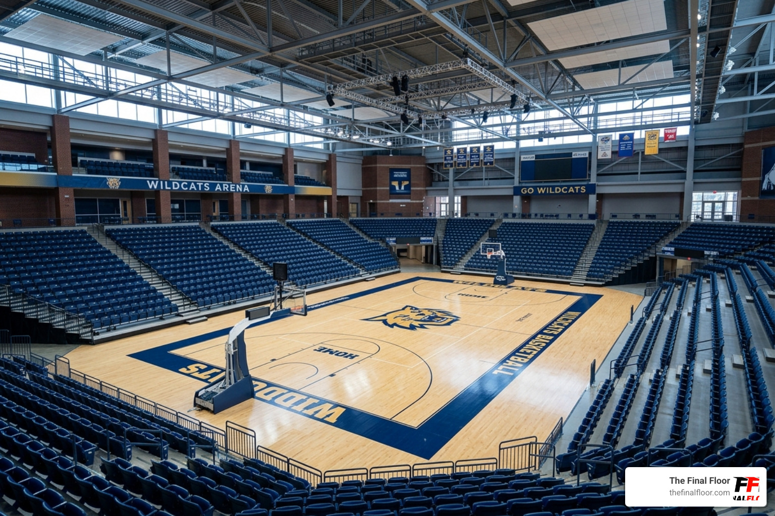 Professional sports complex with high-performance certified flooring - resilient athletic flooring Professional sports complex with high-performance certified flooring - resilient athletic flooring