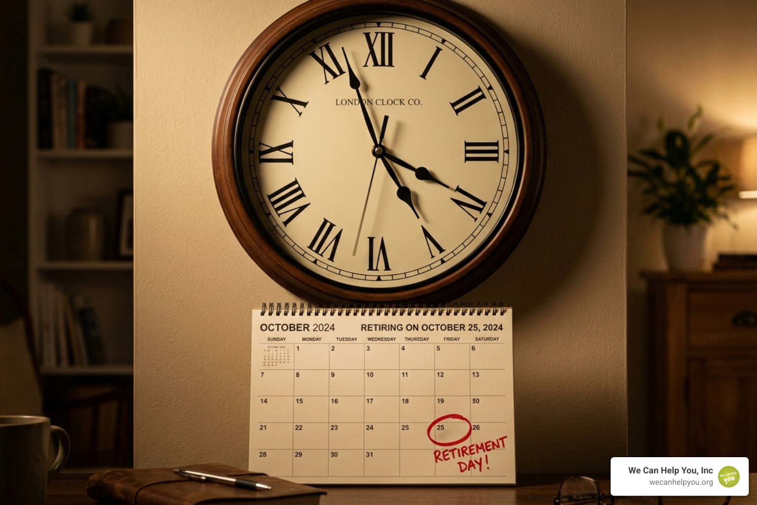 A clock approaching a retirement date, symbolizing the urgency of the Red Zone - Retirement planning experts A clock approaching a retirement date, symbolizing the urgency of the Red Zone - Retirement planning experts