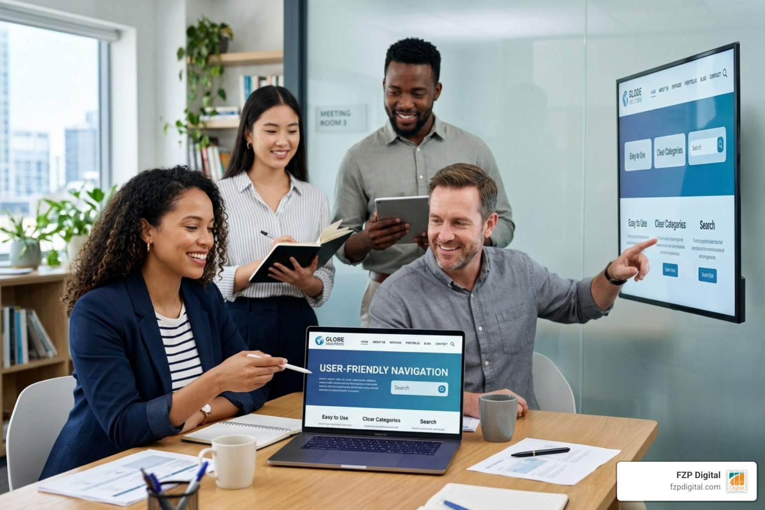 Comparison of a clean horizontal header versus a cluttered vertical sidebar - user friendly website navigation Comparison of a clean horizontal header versus a cluttered vertical sidebar - user friendly website navigation