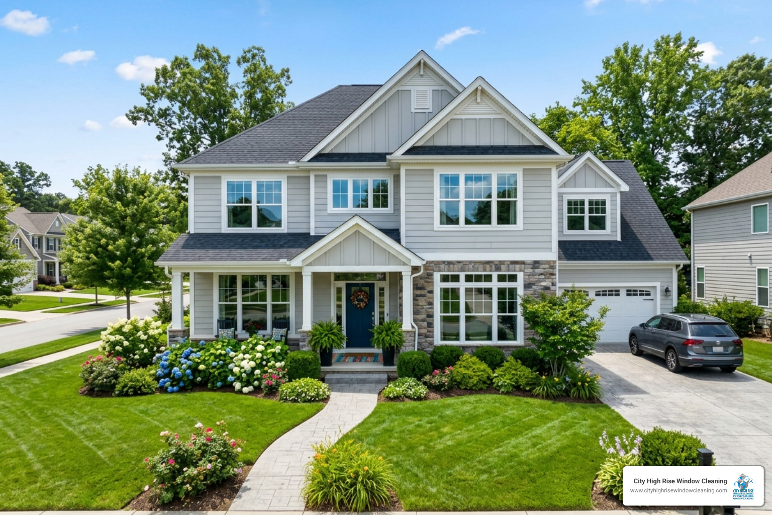 home exterior window cleaning modern house sparkling streak-free windows curb appeal - Home exterior window cleaning home exterior window cleaning modern house sparkling streak-free windows curb appeal - Home exterior window cleaning