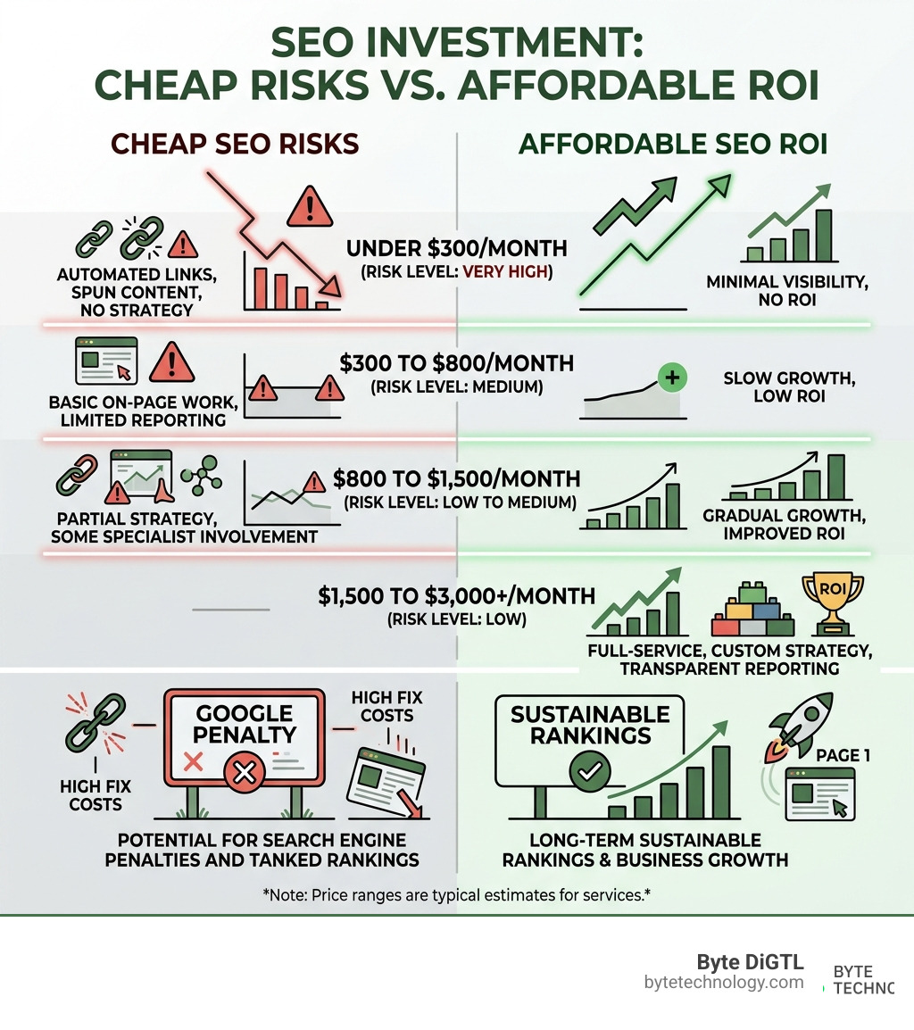 Cheap SEO Service: 5 Hidden Risks