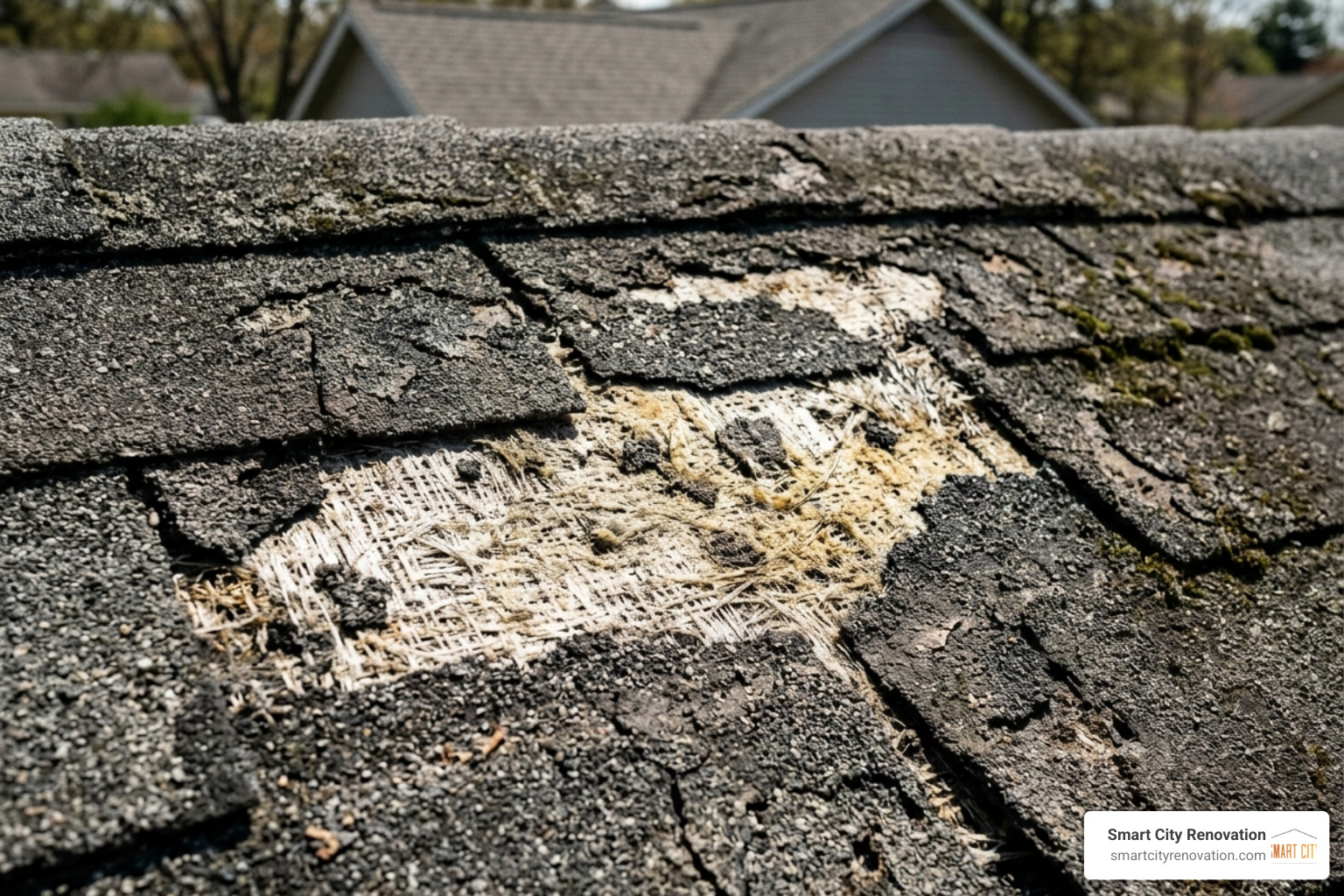 granule loss on asphalt shingles showing aging and vulnerability granule loss on asphalt shingles showing aging and vulnerability