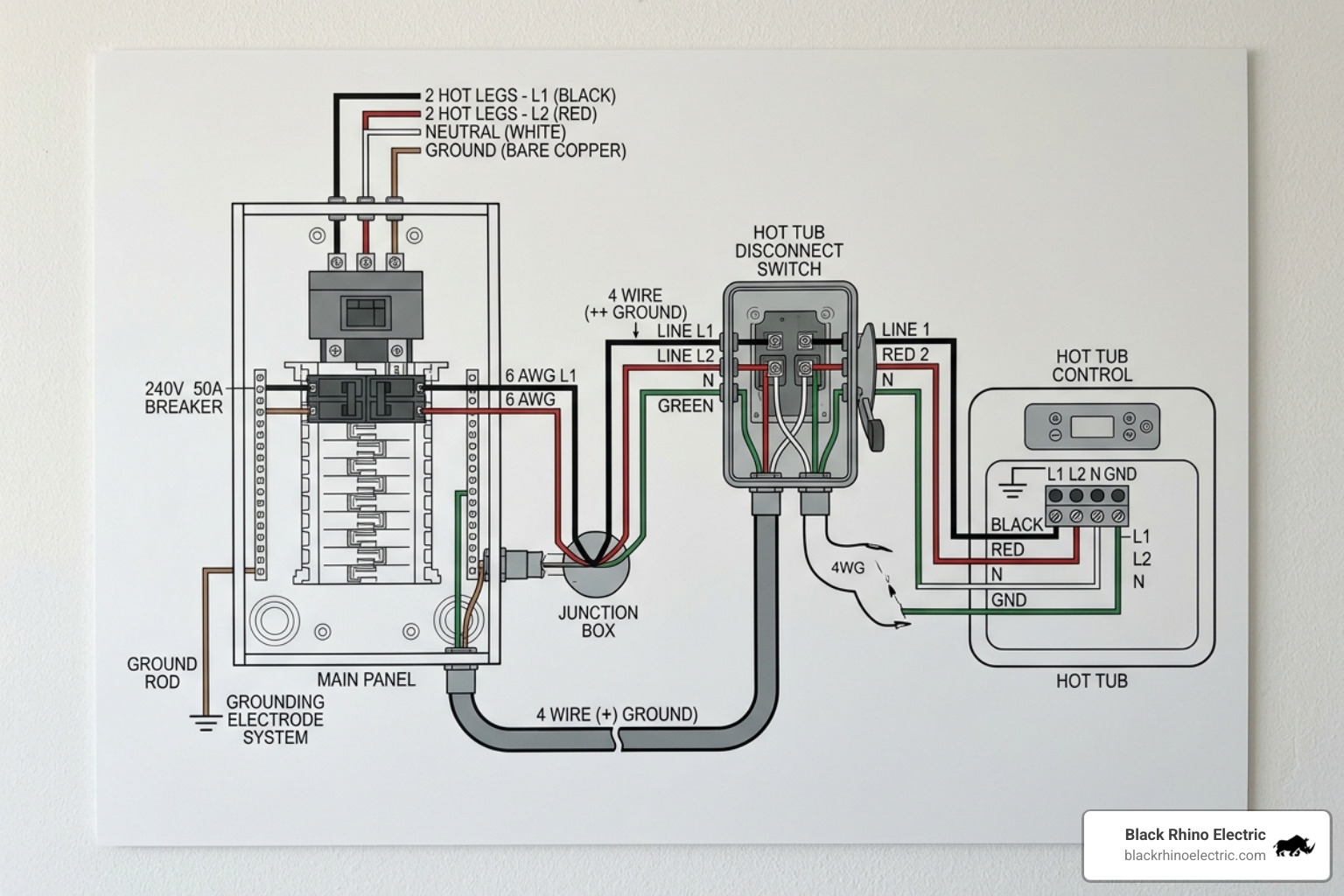 hot tub wiring diagram