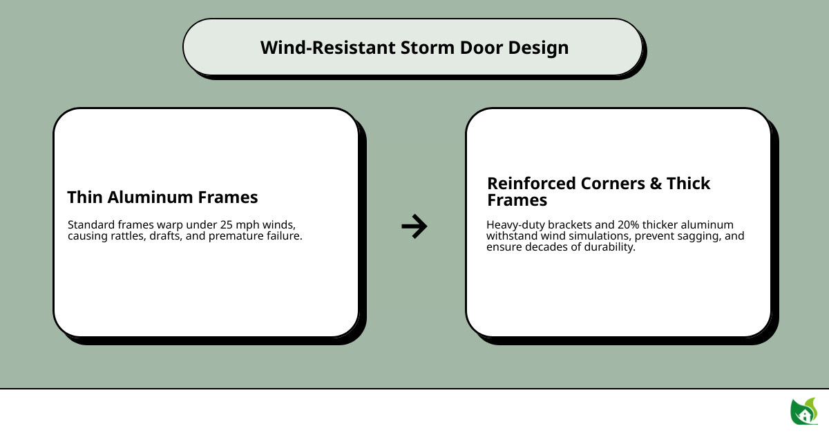 Infographic showing wind resistance testing and reinforced corner construction infographic Infographic showing wind resistance testing and reinforced corner construction infographic