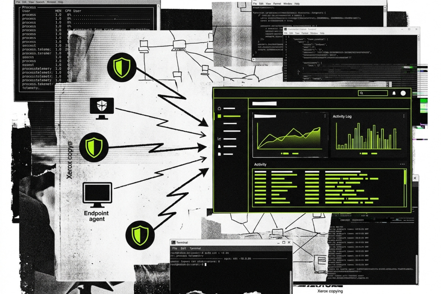 EDR data flow illustration