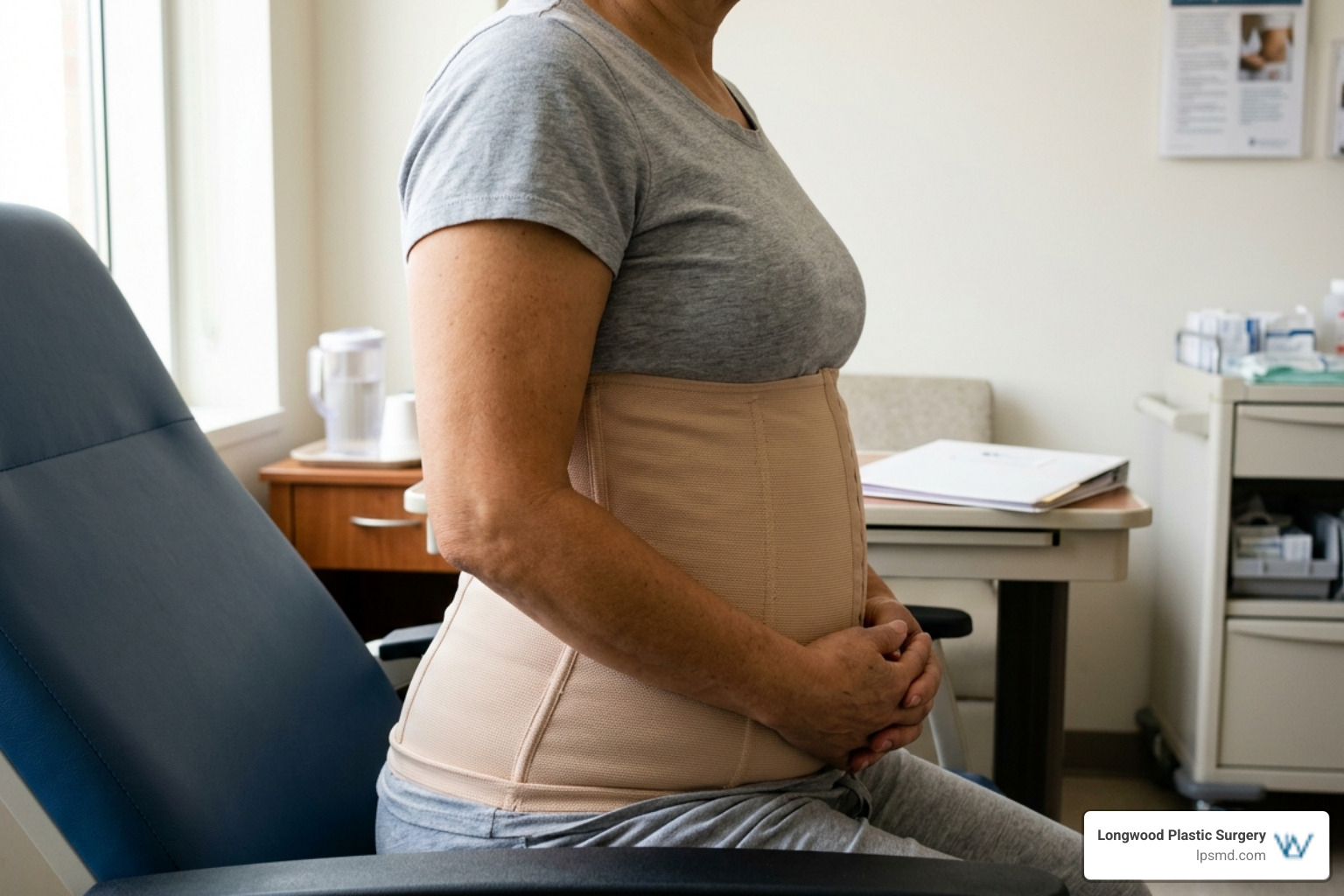 Surgical compression garment for post-op support Surgical compression garment for post-op support