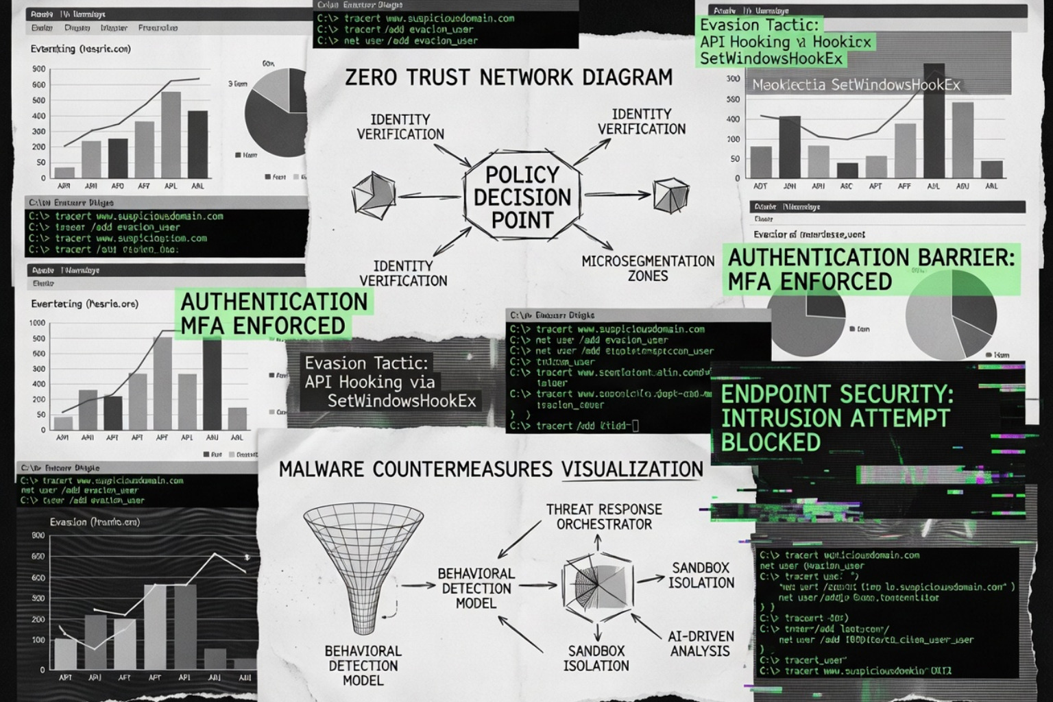 The Cat and Mouse Game of Malware Evasion and Countermeasures