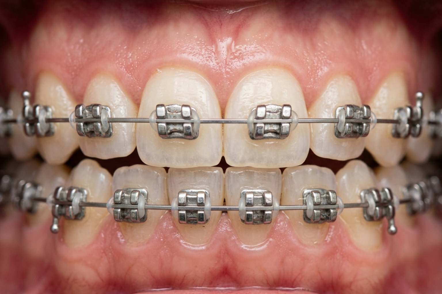 orthodontic brackets and wires