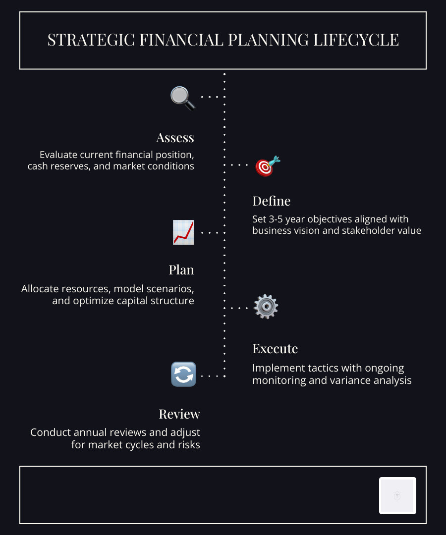 Strategic planning lifecycle infographic infographic
