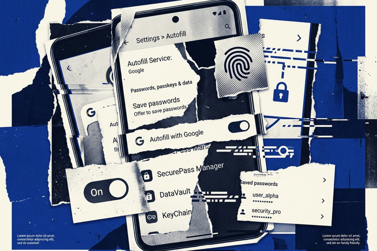 Android Autofill Framework settings illustration