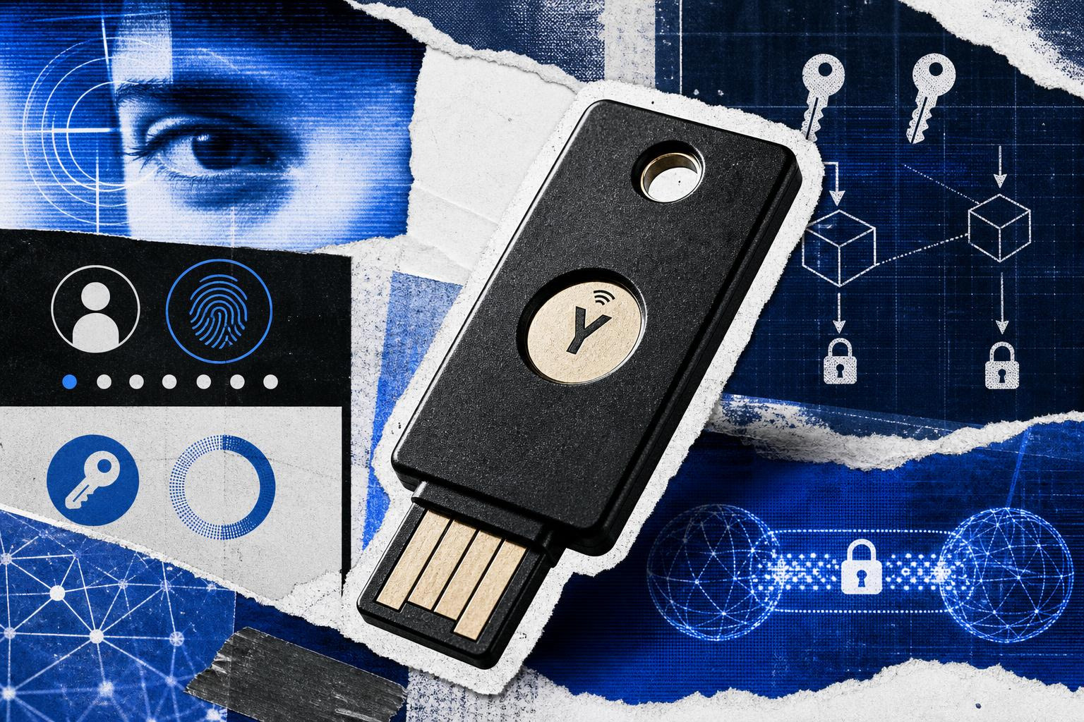 hardware security key FIDO2 public key cryptography