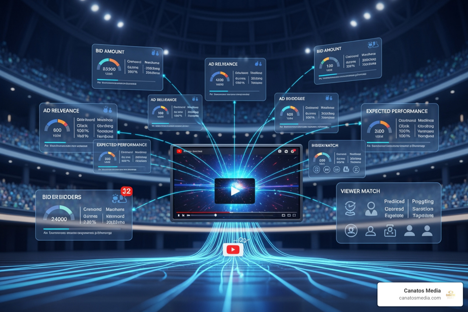 google ads auction process for youtube video campaigns