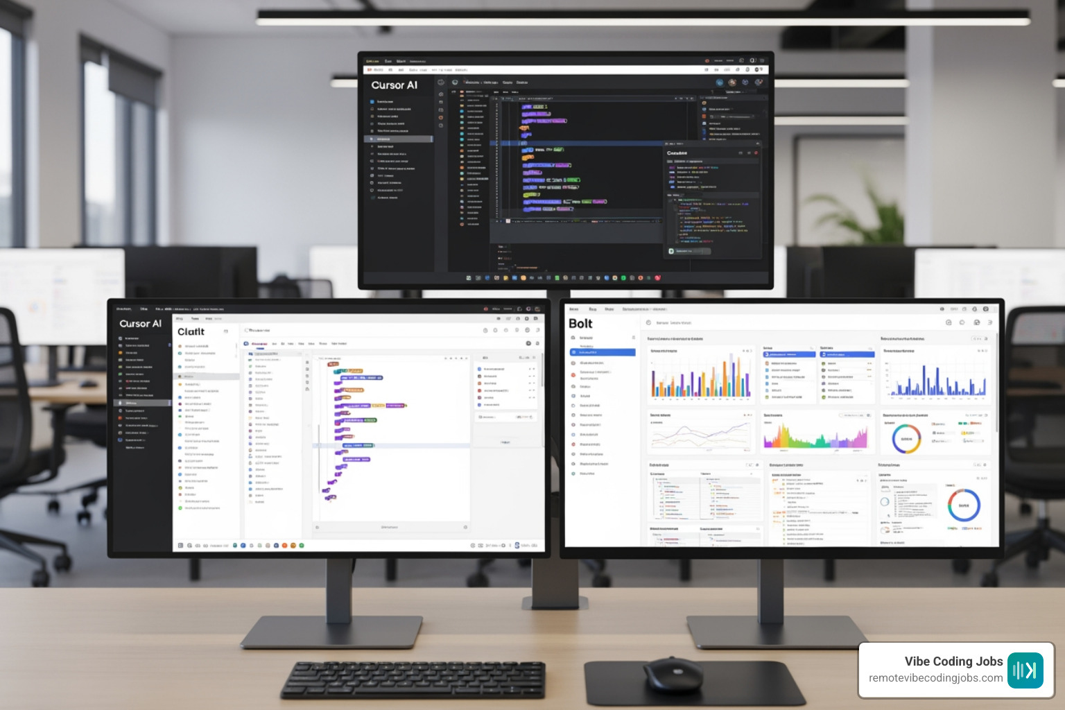 AI coding toolkit with Cursor Claude Code Bolt and testing dashboard