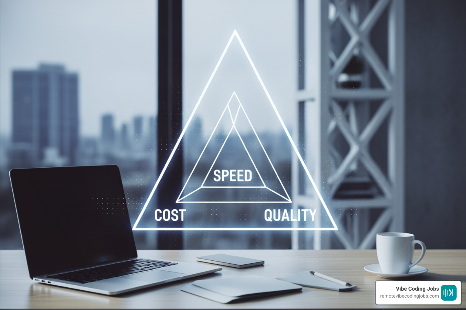 Cost-speed-quality triangle for vibe coding teams