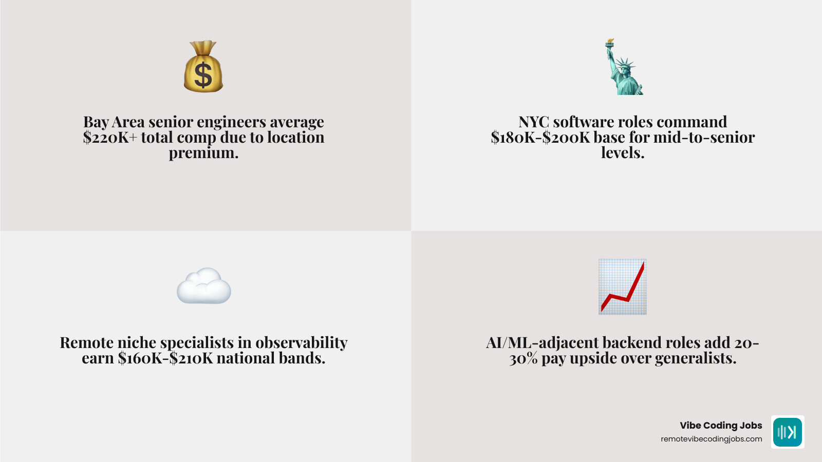 Software engineer salary ladder by level and specialty in 2026 infographic
