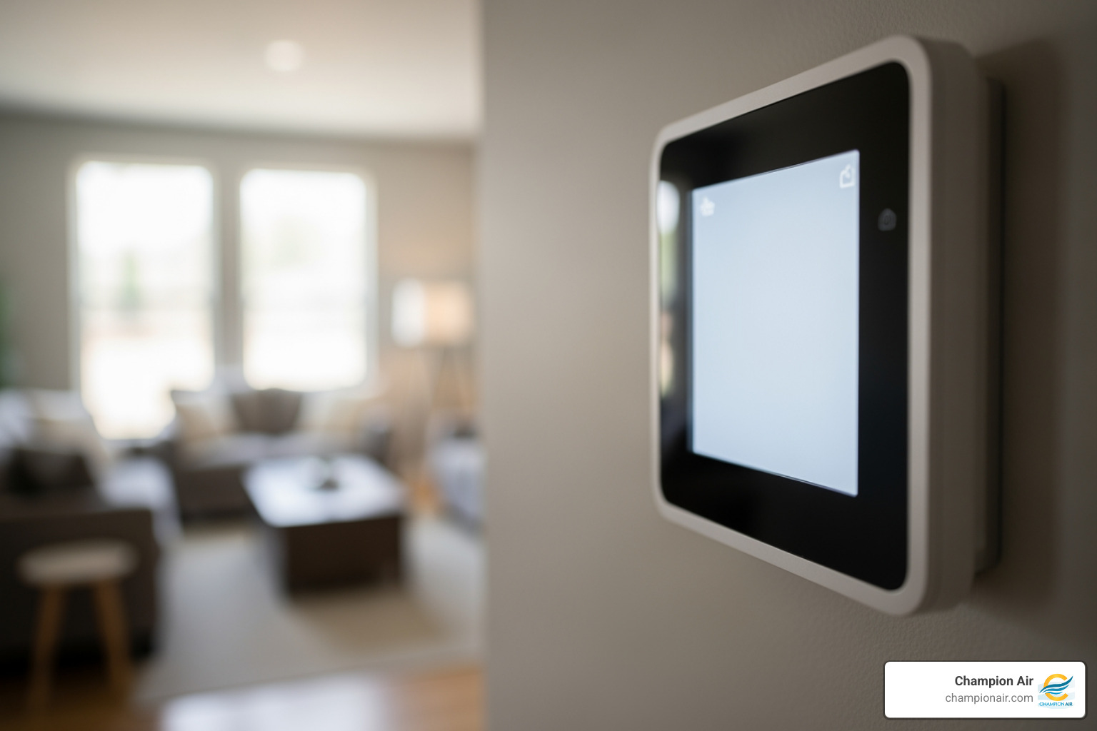 thermostat showing steady indoor temperature comfortable Arizona home