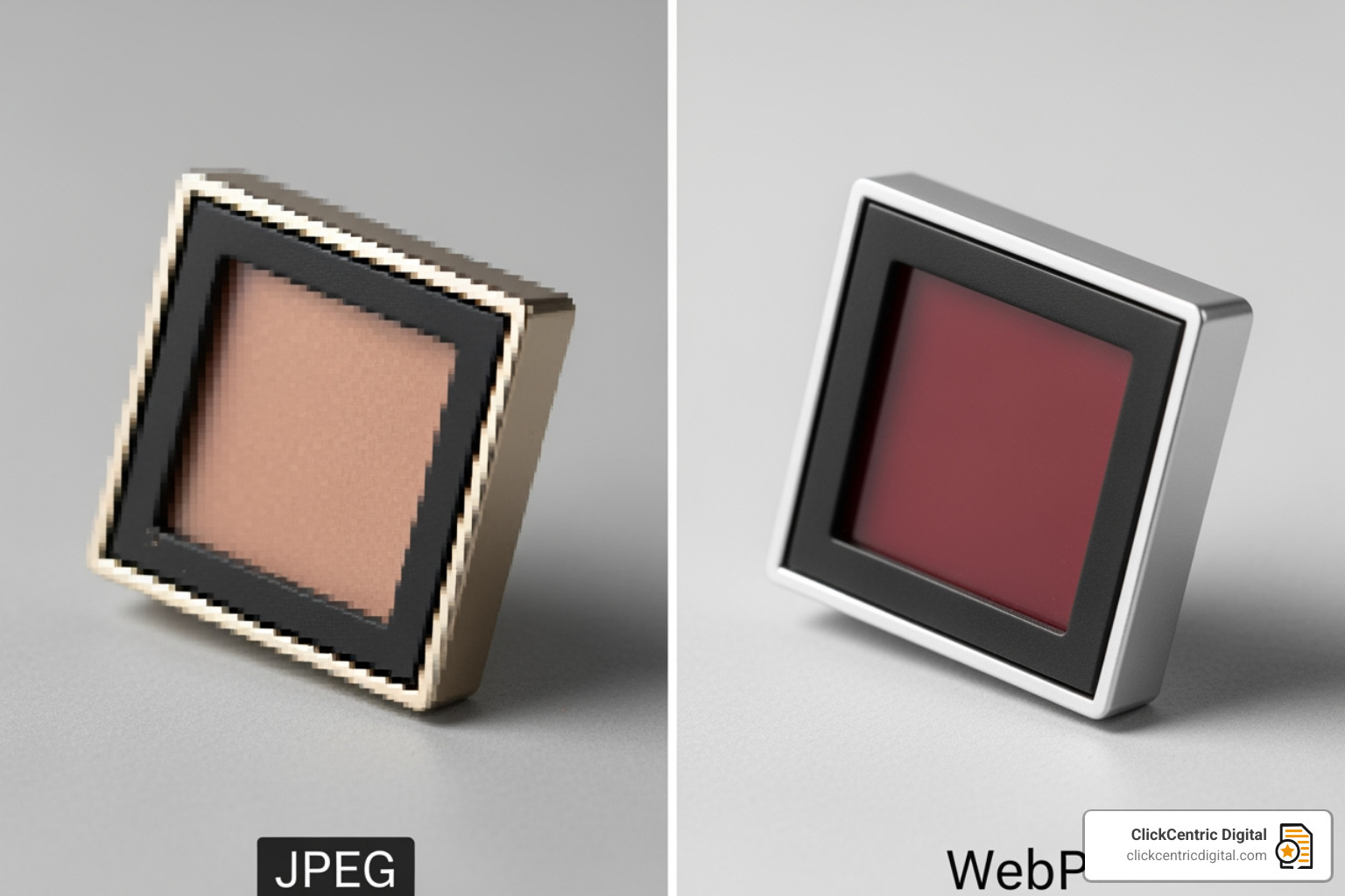 WebP vs JPEG compression comparison