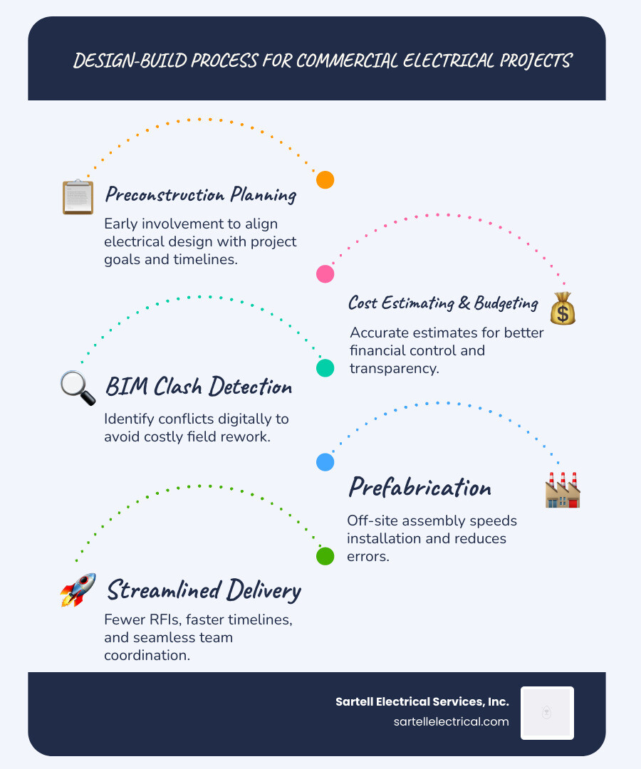 Infographic: design-build benefits for commercial electrical projects infographic