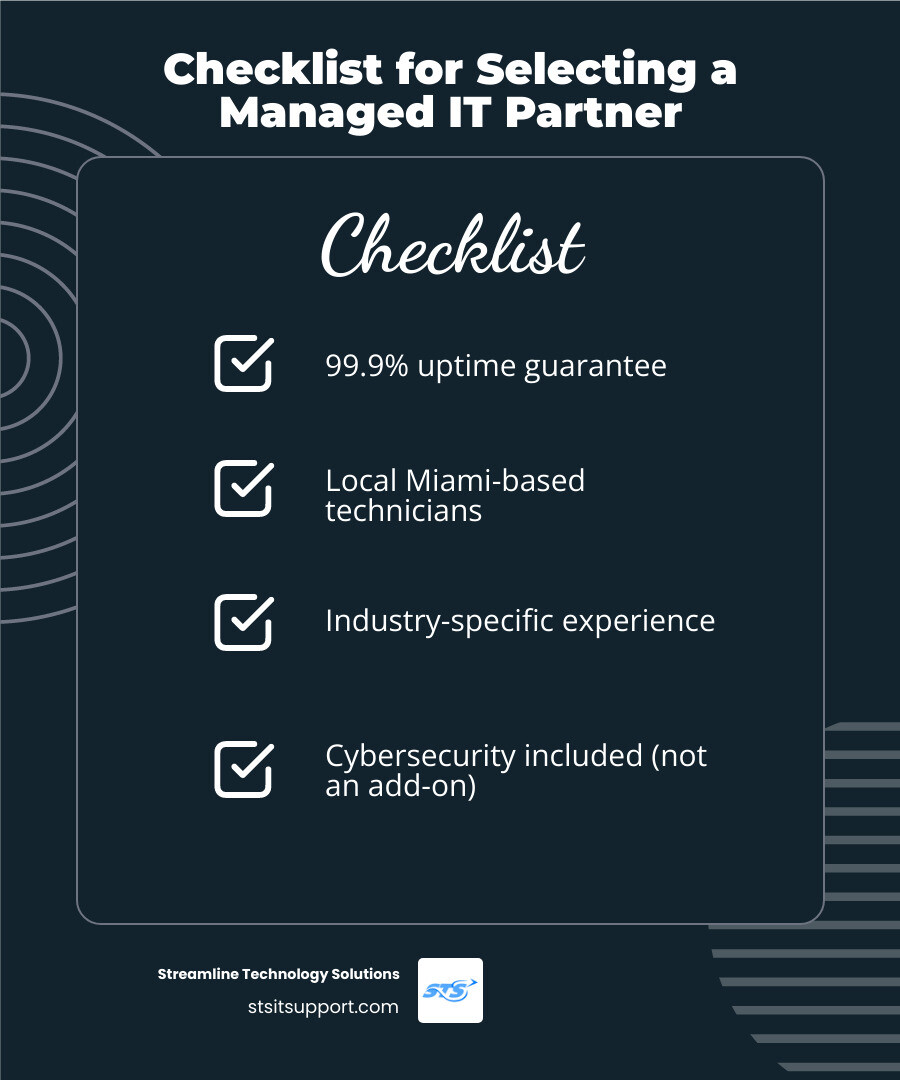 Checklist for selecting an MSP infographic infographic Checklist for selecting an MSP infographic infographic