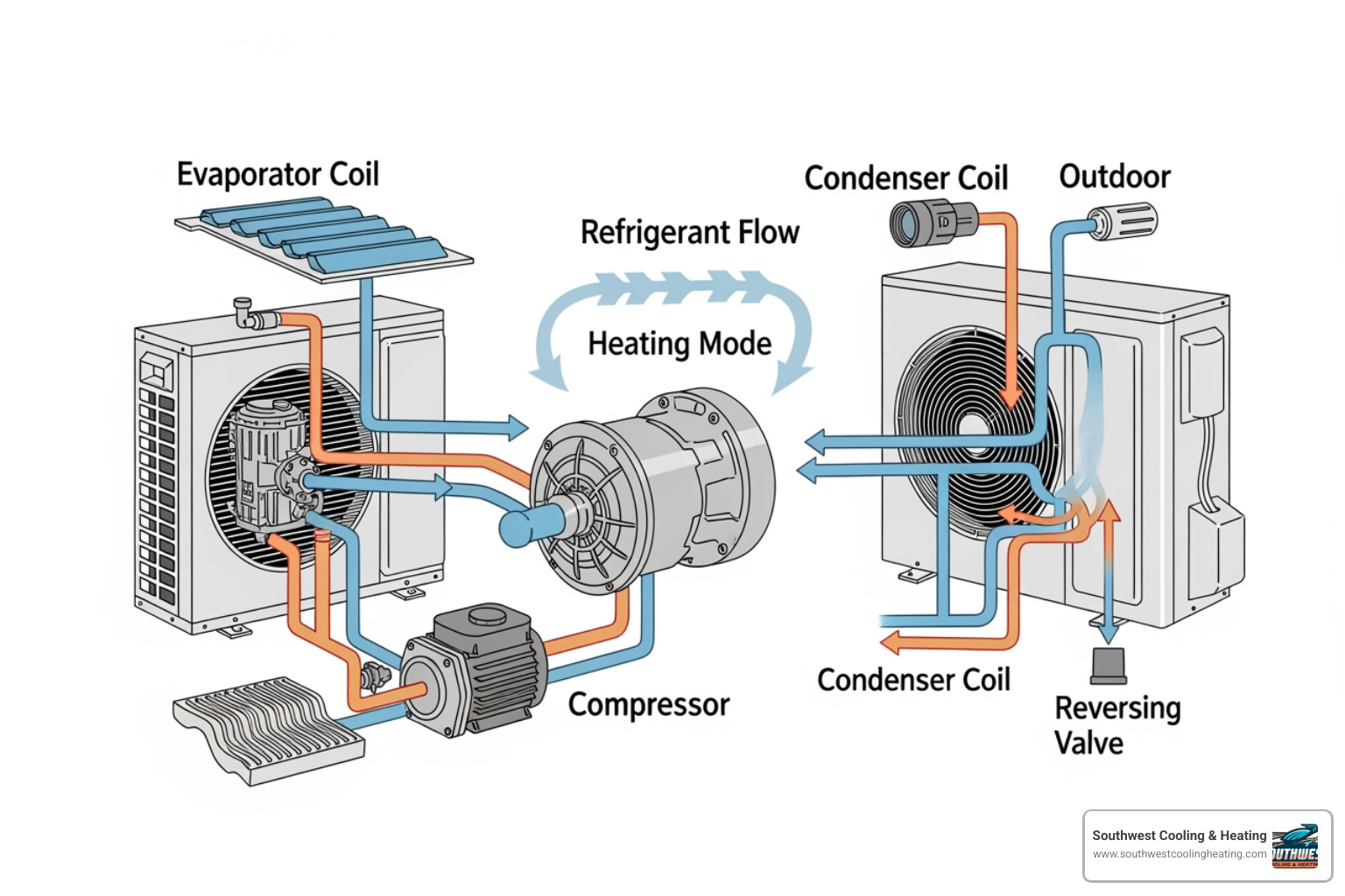 heat pump component diagram indoor and outdoor unit coils compressor valve heat pump component diagram indoor and outdoor unit coils compressor valve