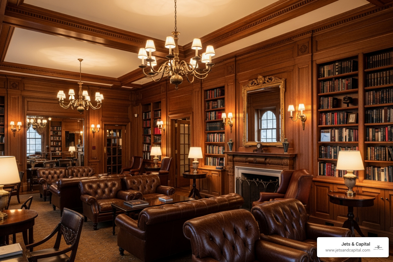 interior of the Harvard Club New York