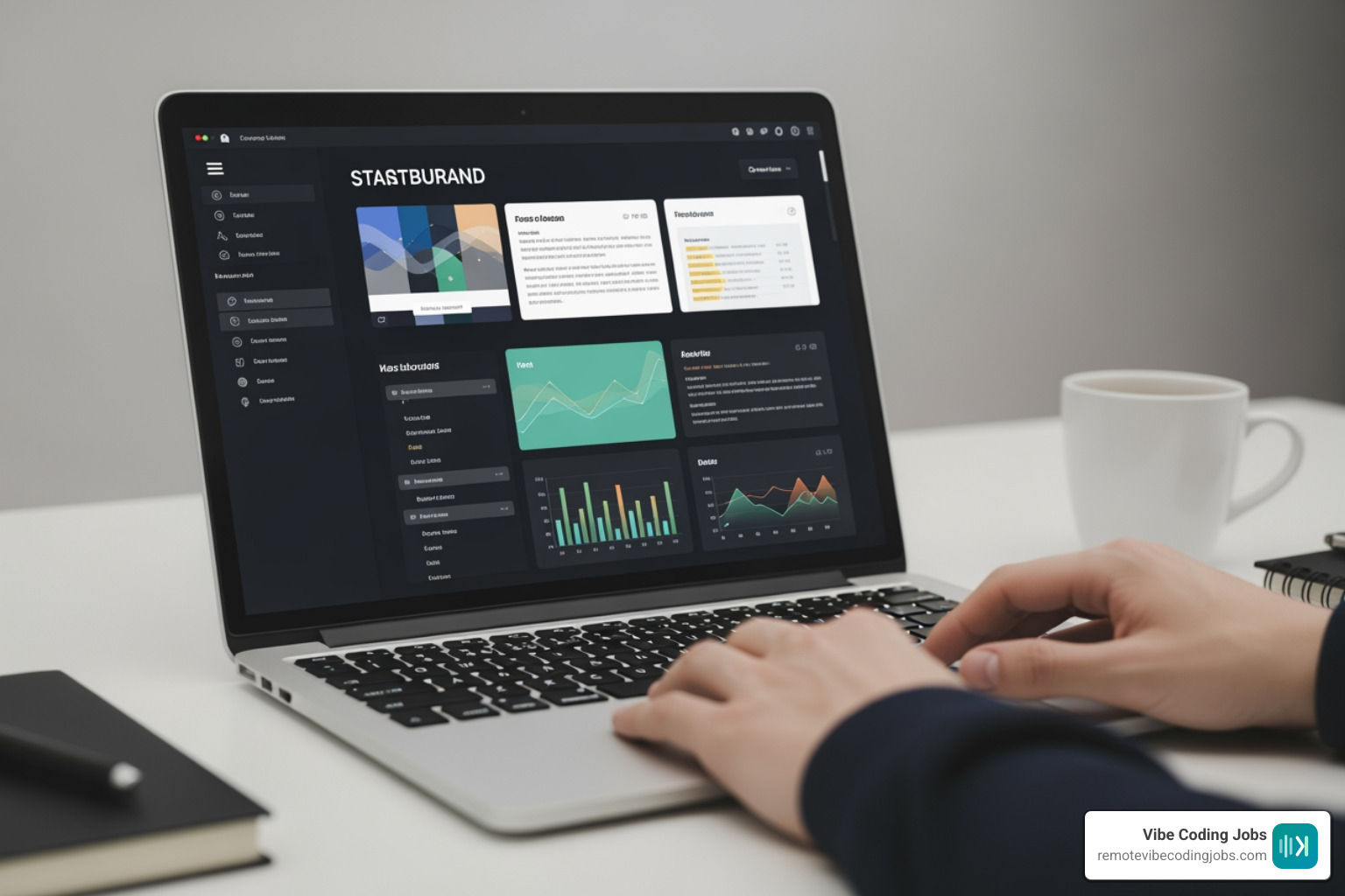 Dashboard showing a startup prototype built in 48 hours via vibe coding Dashboard showing a startup prototype built in 48 hours via vibe coding