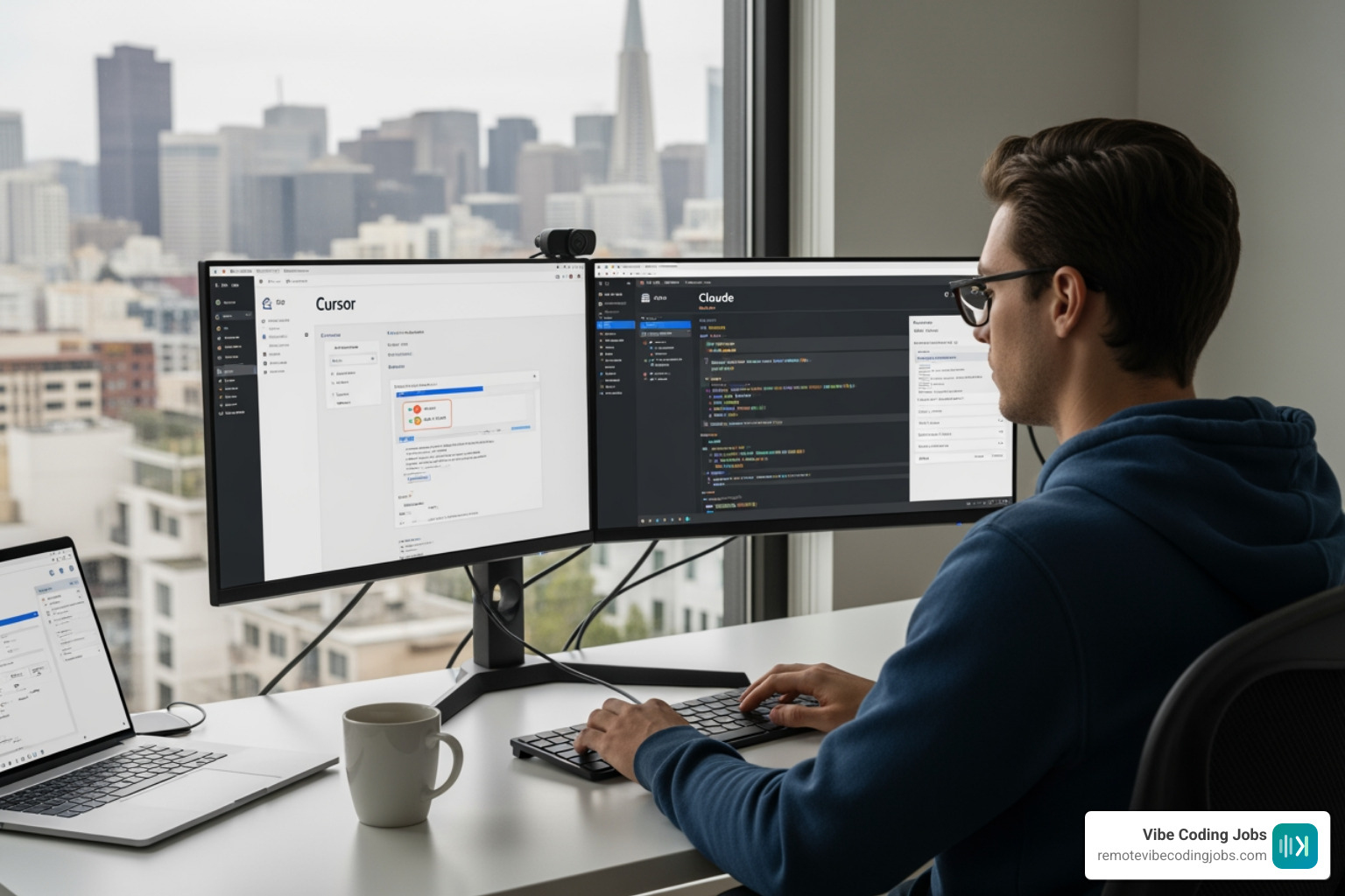 Image of a developer using AI coding tools for rapid prototyping and building agents