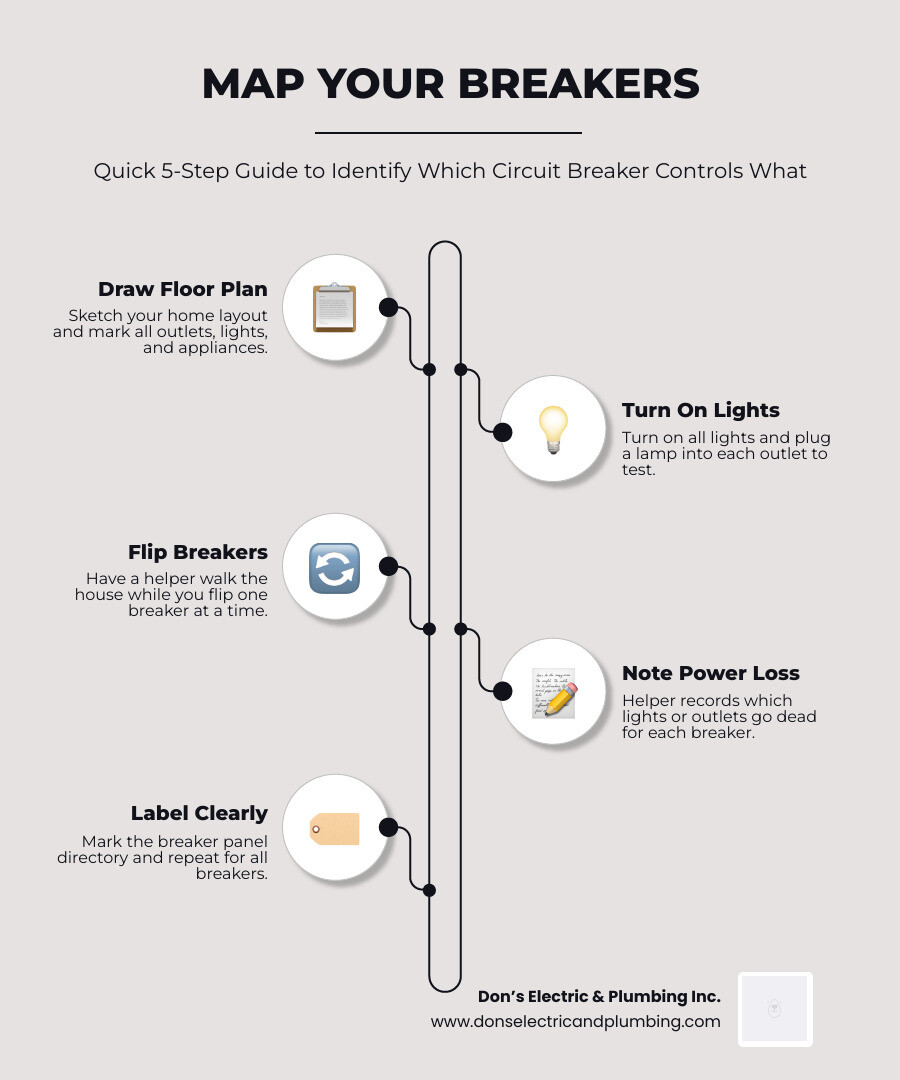 Infographic showing how a home breaker panel connects to lights, outlets, and appliances room by room infographic Infographic showing how a home breaker panel connects to lights, outlets, and appliances room by room infographic