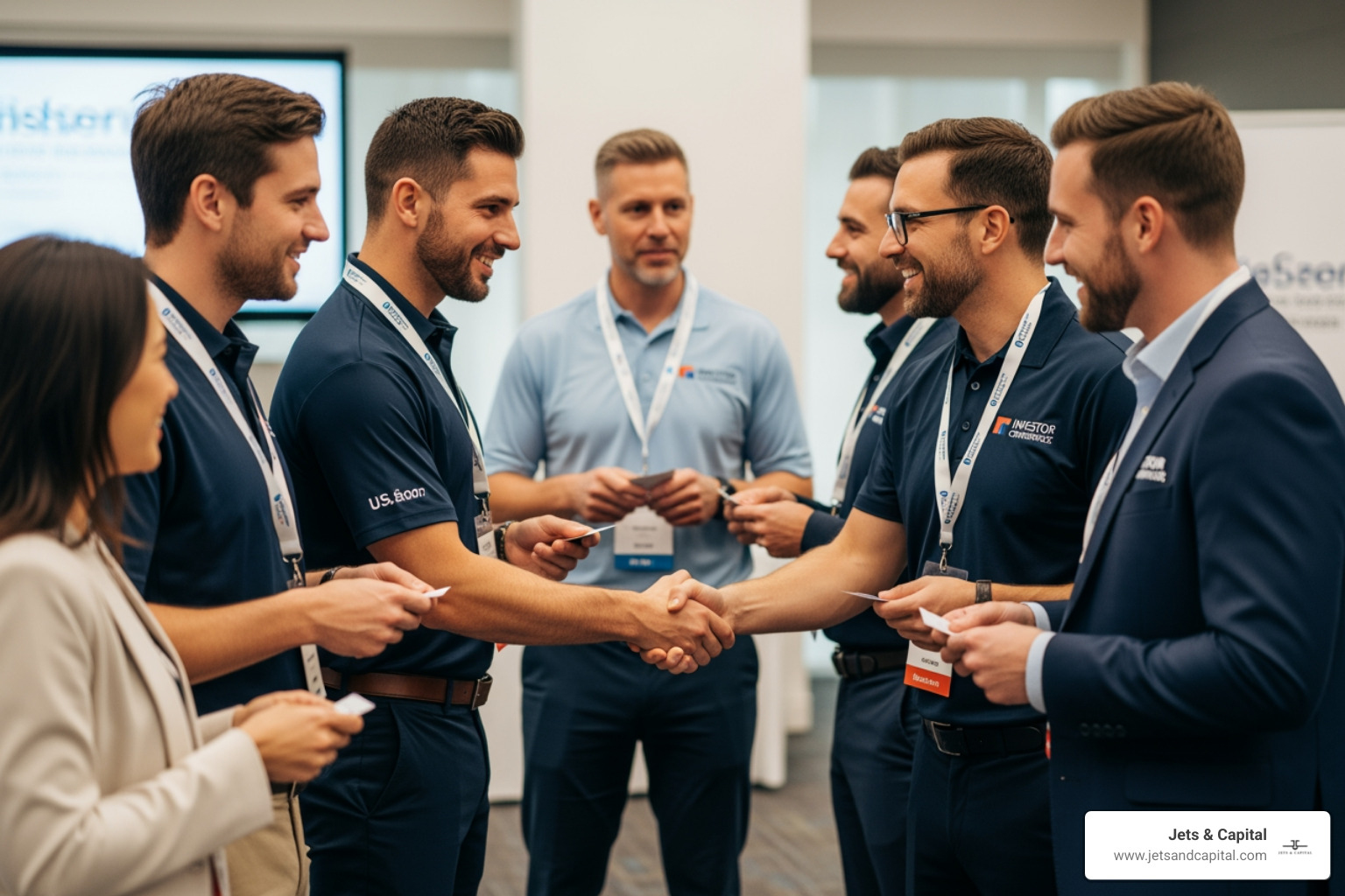 branded investor networking shirts