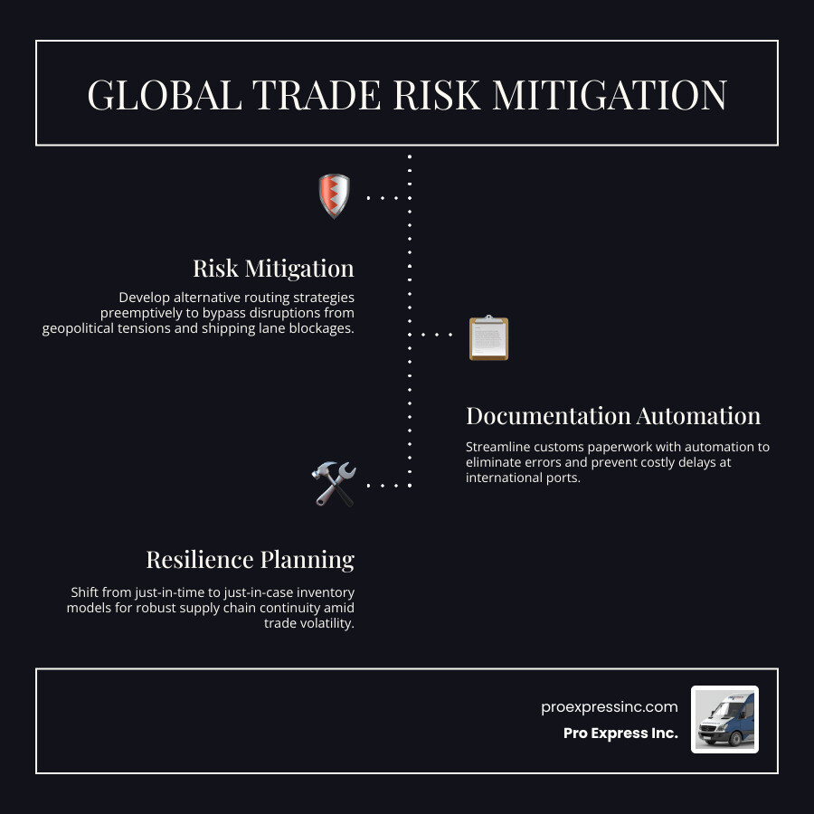 Statistics on 2026 global trade challenges and logistics risk mitigation strategies infographic Statistics on 2026 global trade challenges and logistics risk mitigation strategies infographic