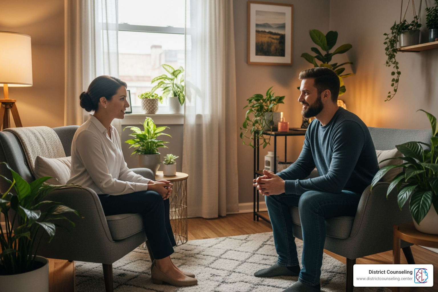 image of a supportive and warm counseling session environment image of a supportive and warm counseling session environment