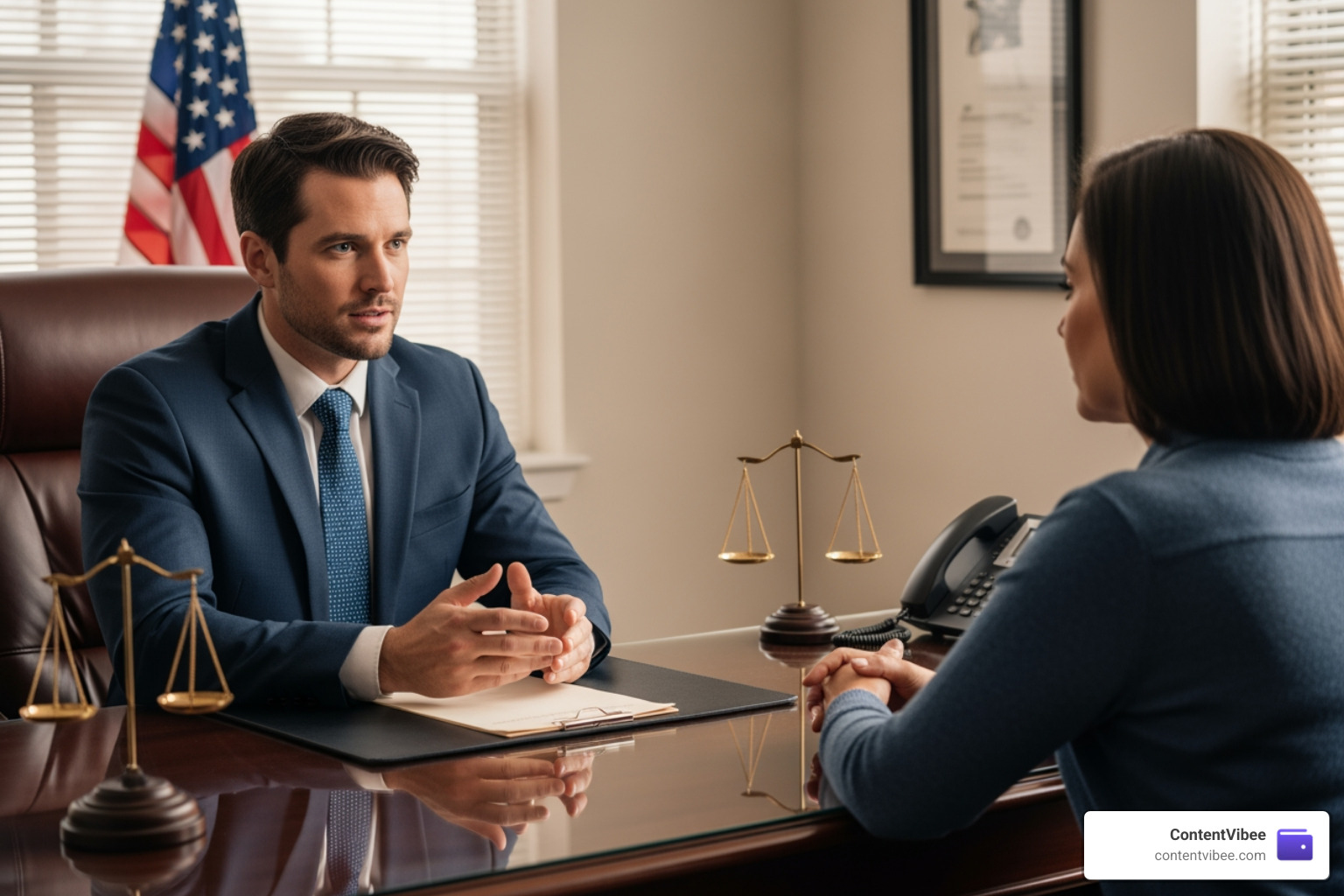 legal consultation in a professional office