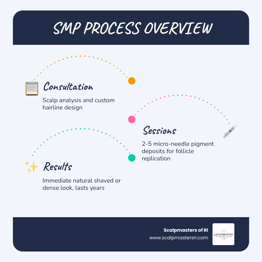 SMP process infographic showing follicle replication, session timeline, and candidate types infographic SMP process infographic showing follicle replication, session timeline, and candidate types infographic