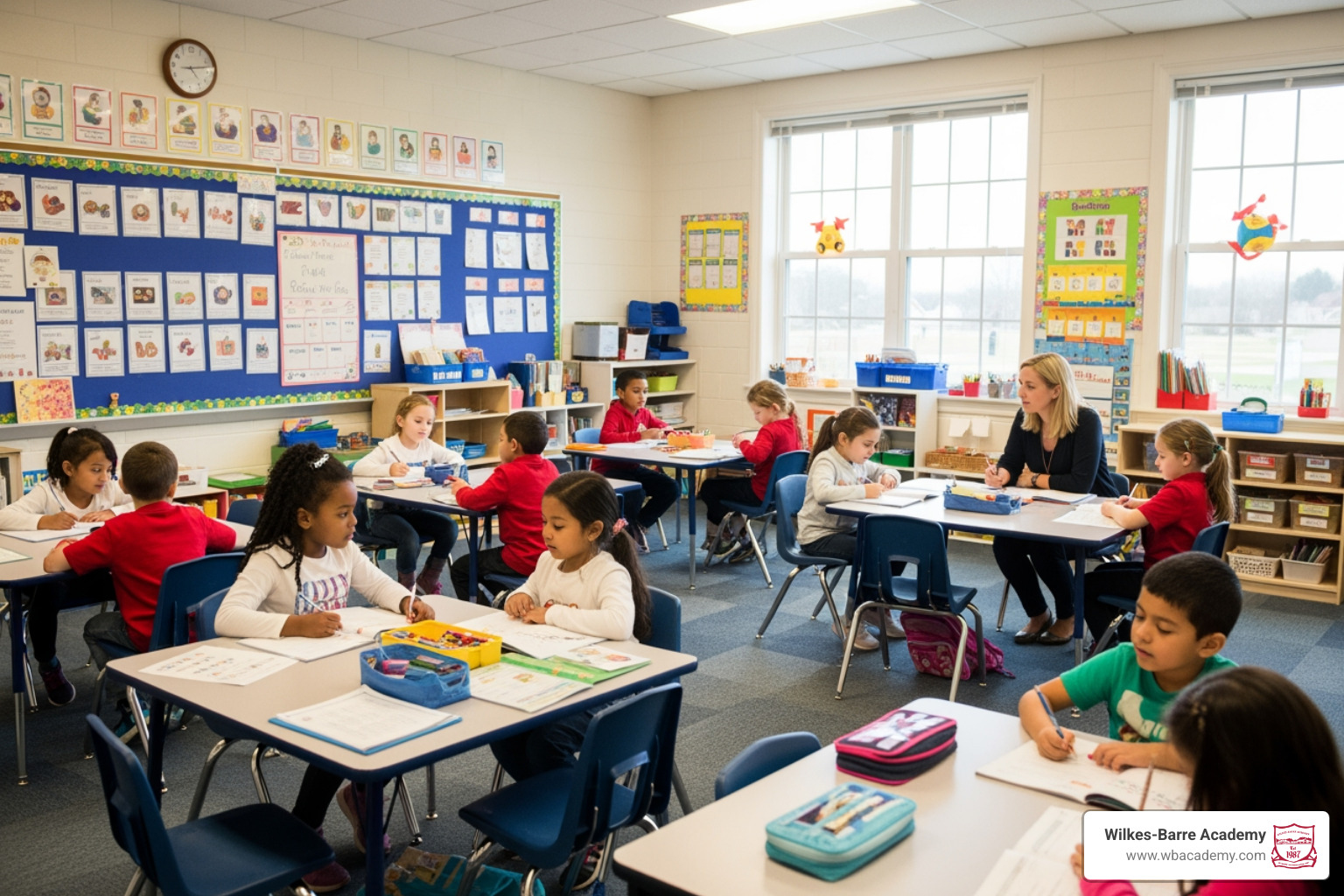 Primary classroom setting at Wilkes-Barre Academy Primary classroom setting at Wilkes-Barre Academy