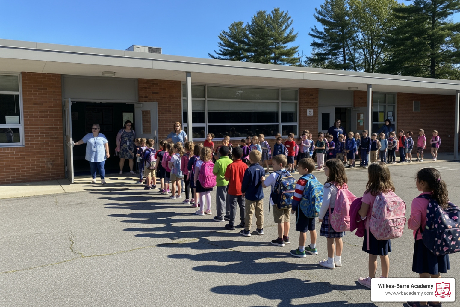 students practicing a school safety drill in pennsylvania students practicing a school safety drill in pennsylvania