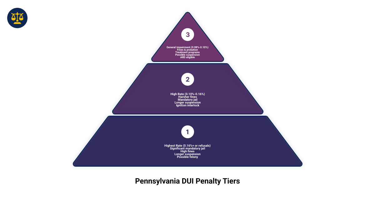 Pennsylvania DUI penalty tiers comparison infographic infographic Pennsylvania DUI penalty tiers comparison infographic infographic
