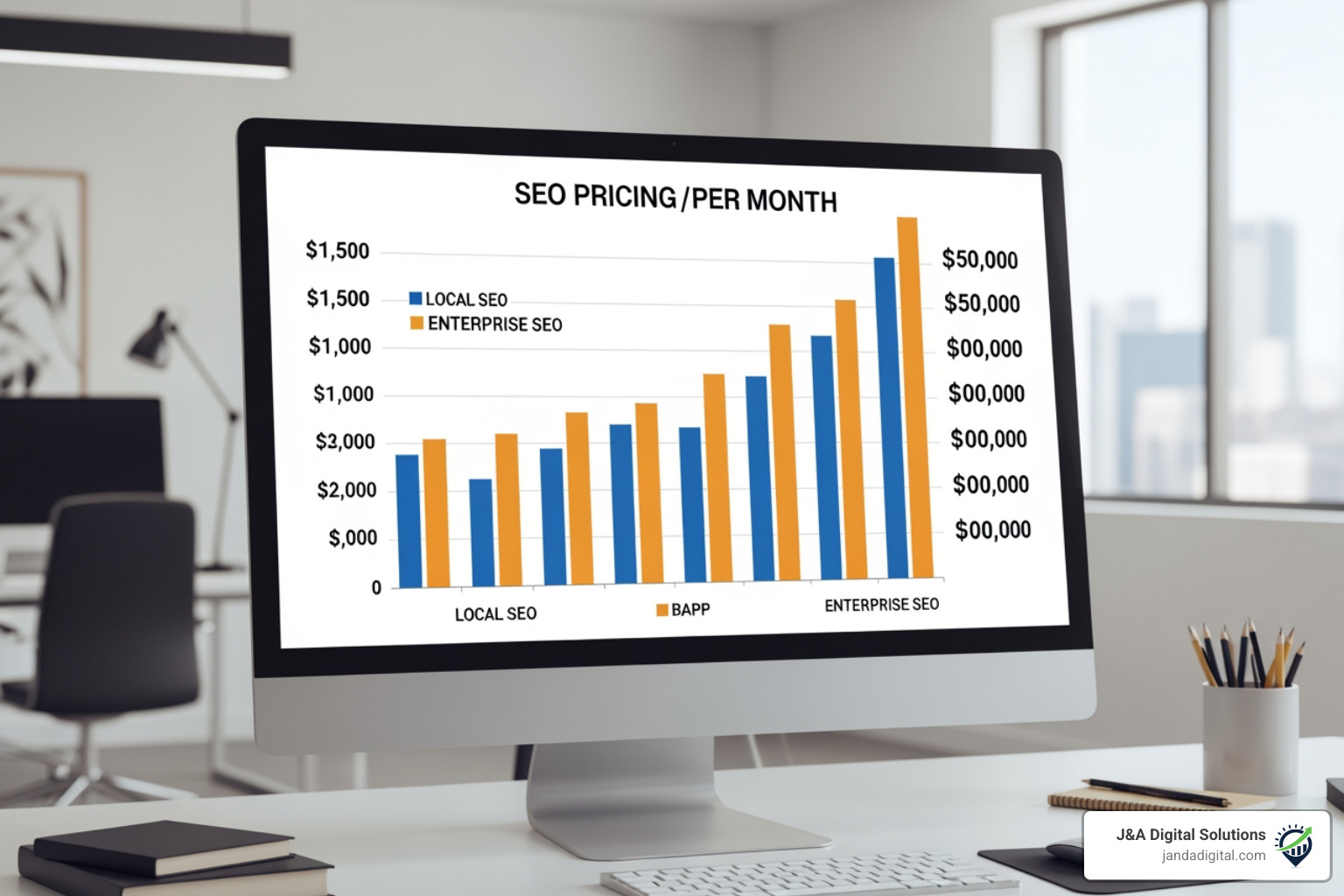 SEO pricing range chart SEO pricing range chart