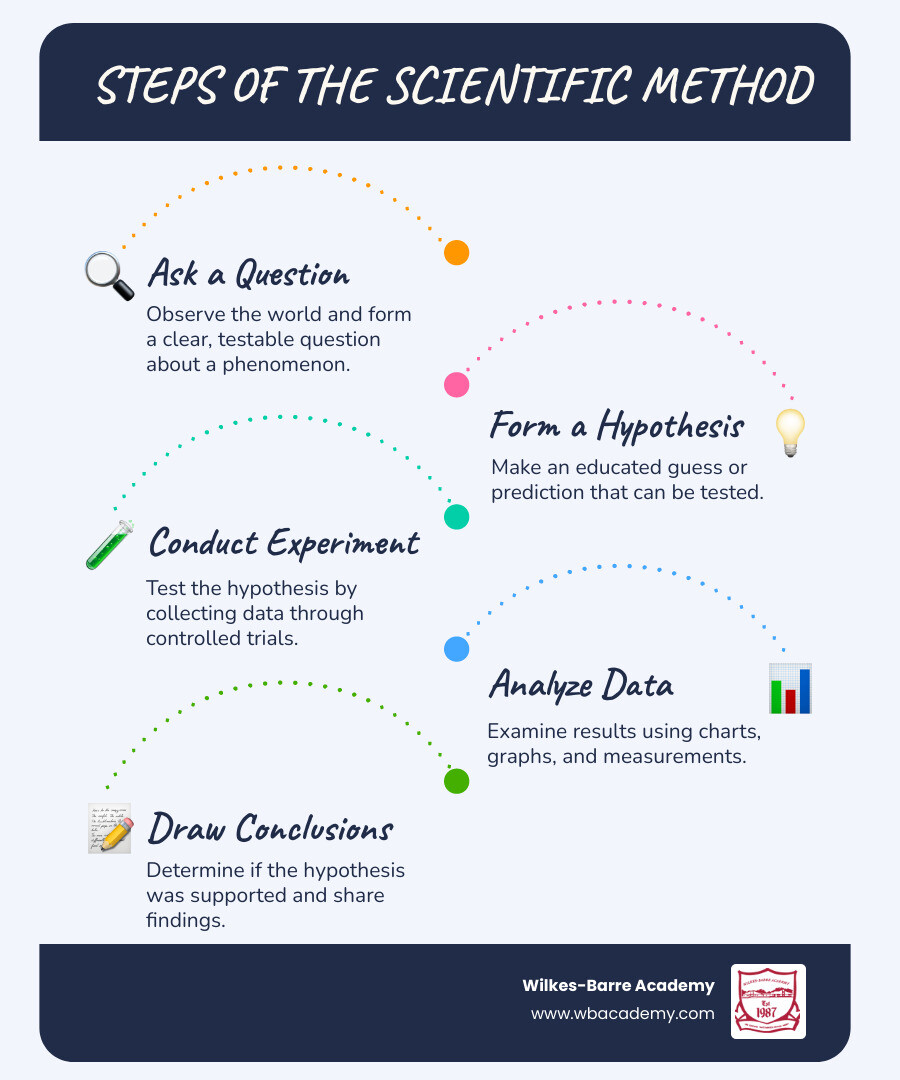 Steps of the scientific method for Pennsylvania elementary science fairs infographic infographic Steps of the scientific method for Pennsylvania elementary science fairs infographic infographic