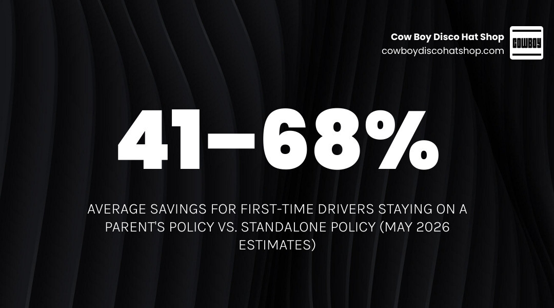 Infographic comparing monthly insurance costs for teen vs adult first-time drivers by top provider infographic
