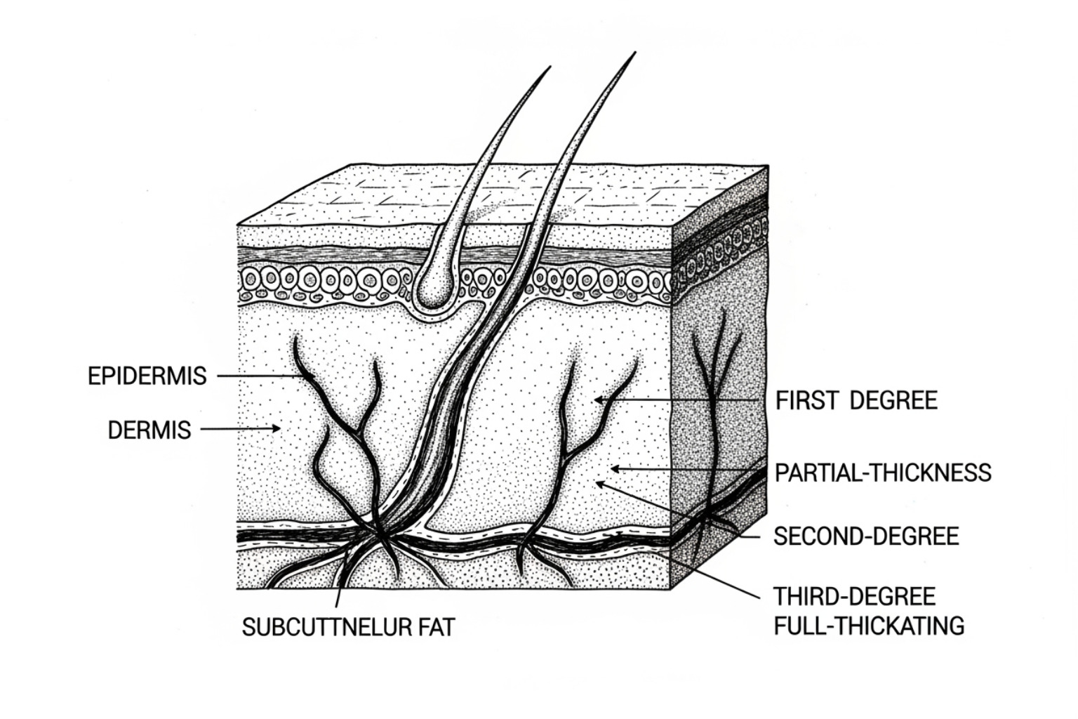 burn depth layers burn depth layers
