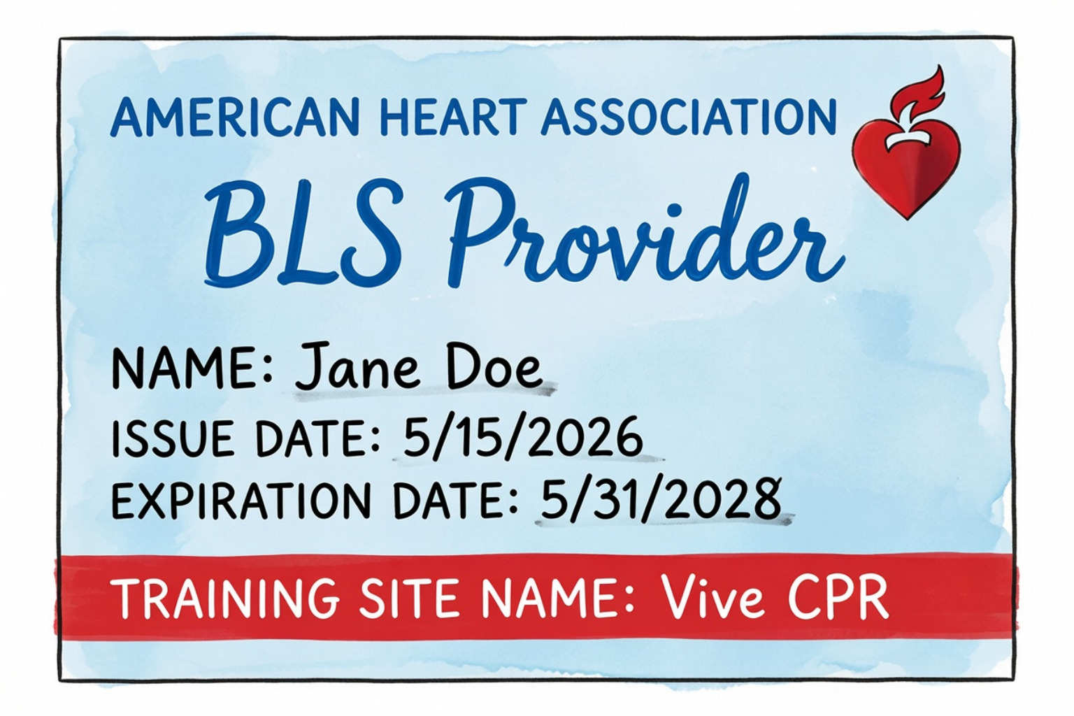 AHA BLS Provider certification card - AHA certification near me AHA BLS Provider certification card - AHA certification near me
