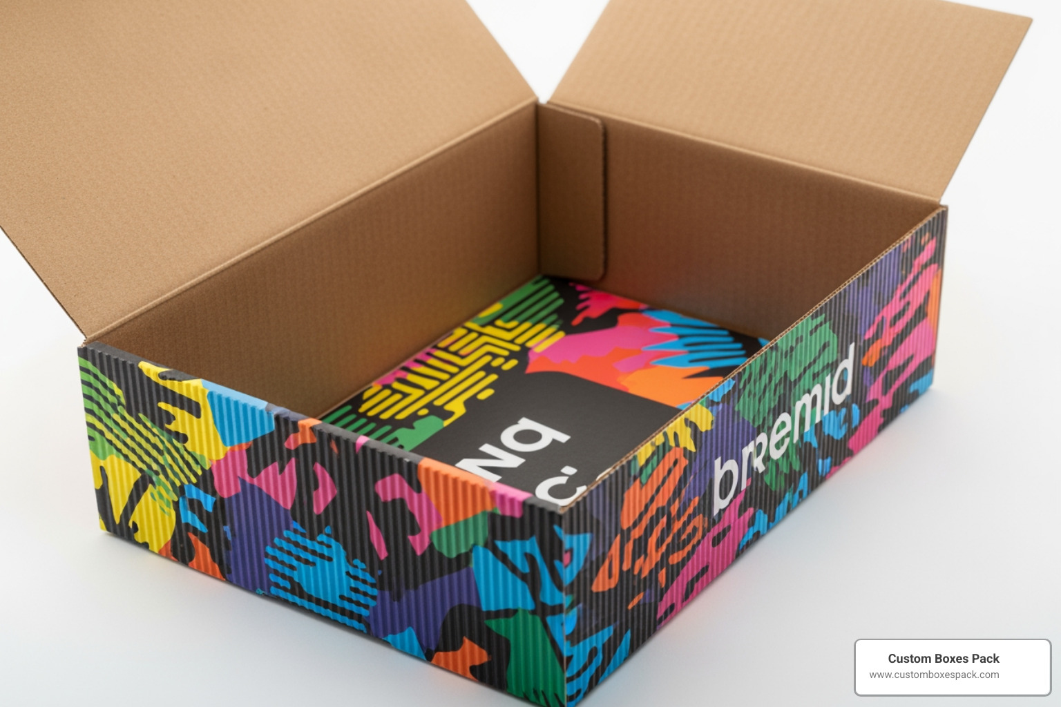 vibrant inside printing on a custom mailer box