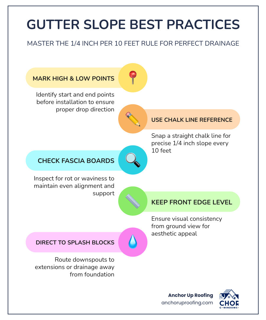 gutter slope and downspout spacing infographic infographic