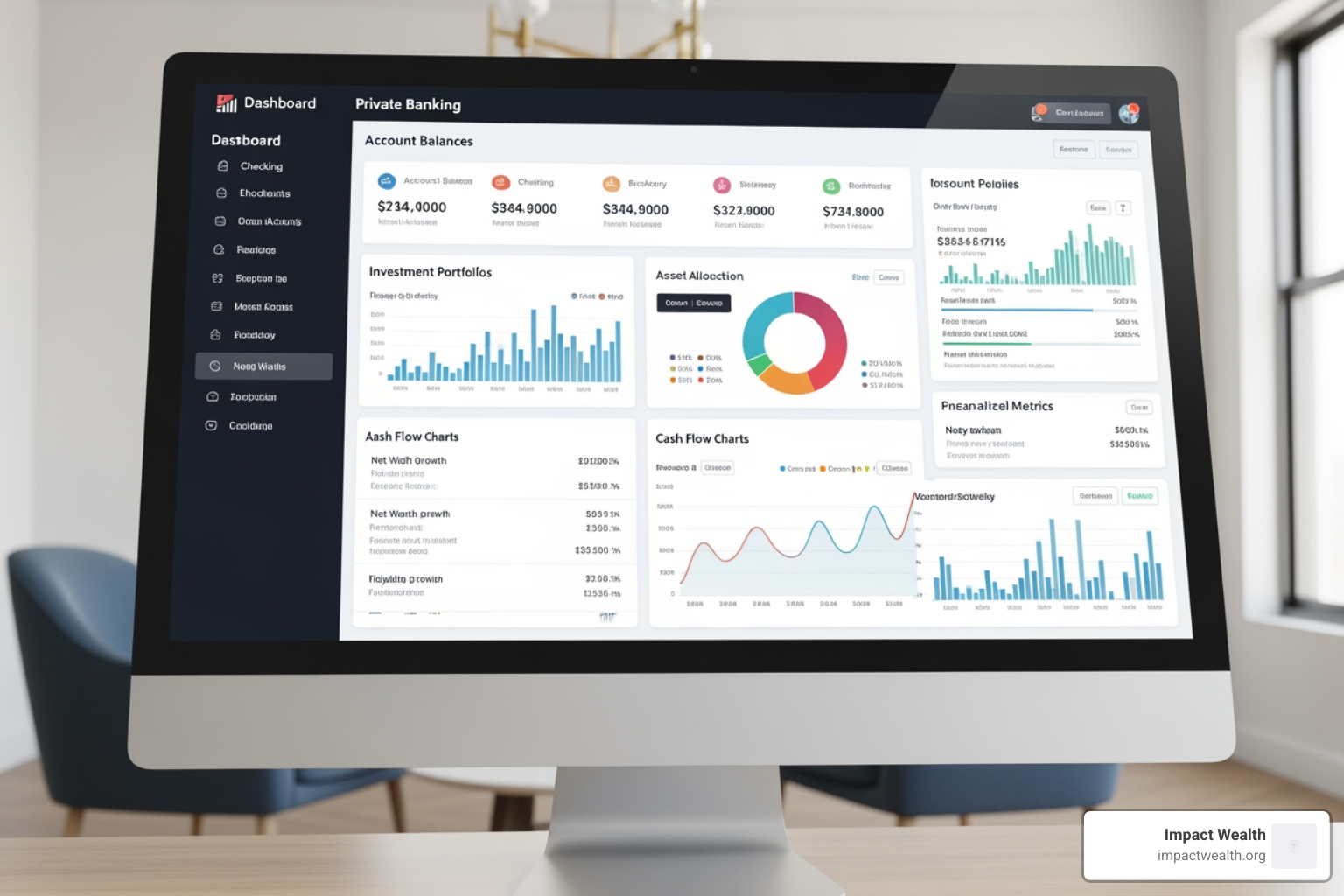 private banking dashboard