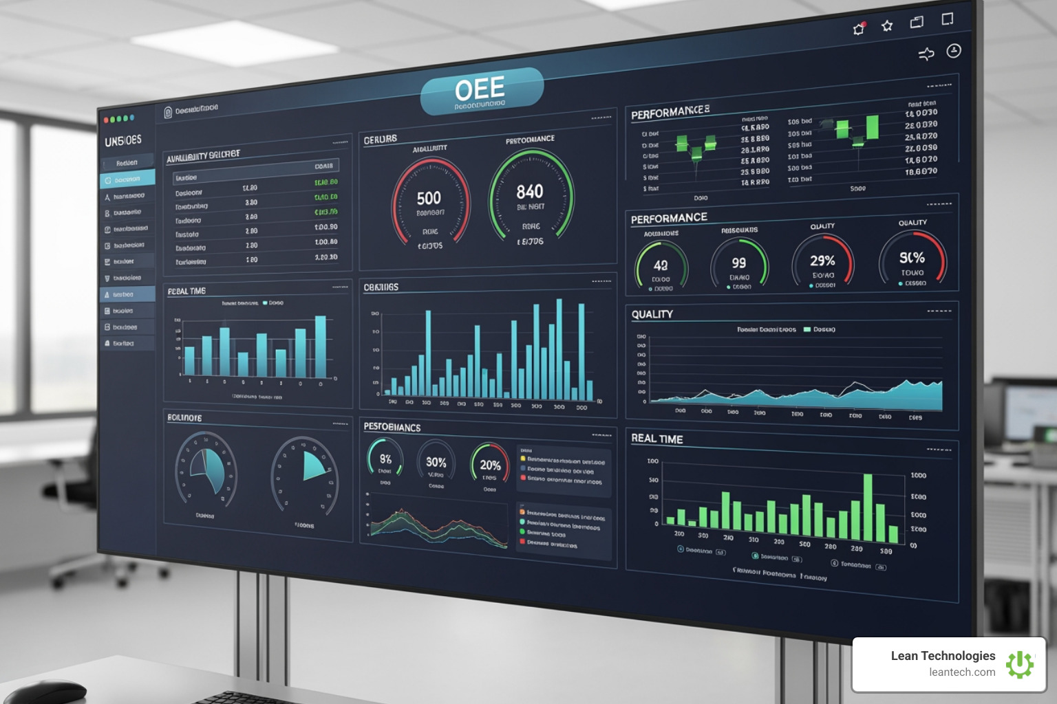 OEE dashboard manufacturing metrics availability performance quality OEE dashboard manufacturing metrics availability performance quality