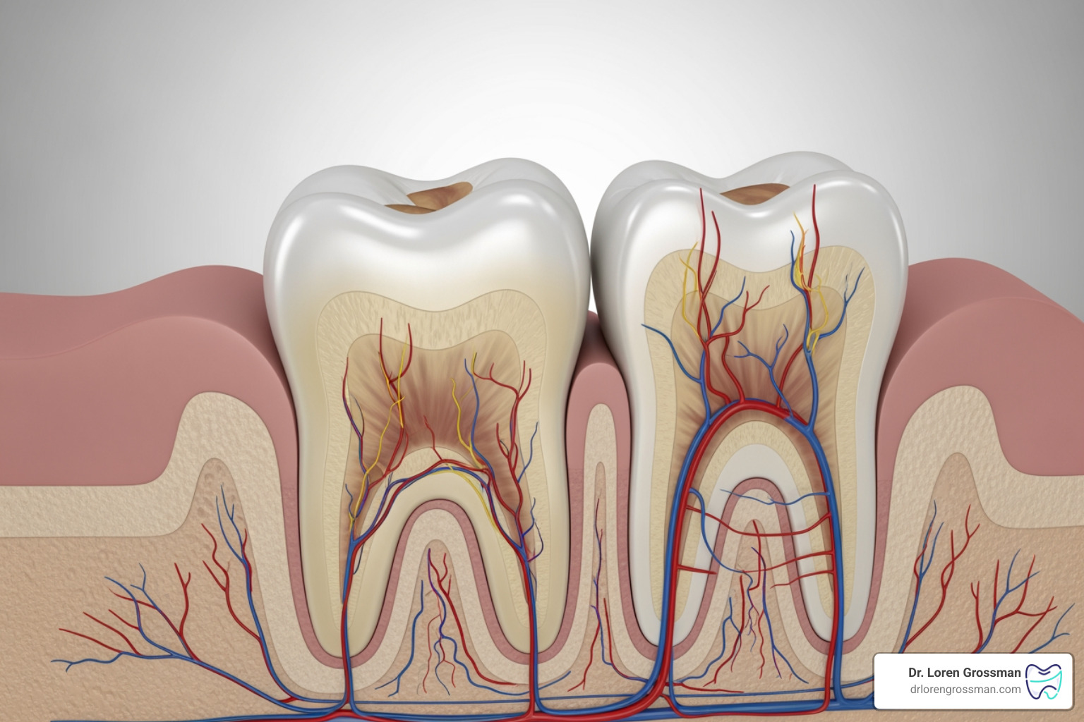 tooth anatomy cross section enamel dentin pulp